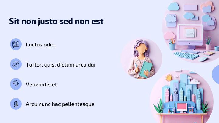 Paper Collage Purple Creative slide 3